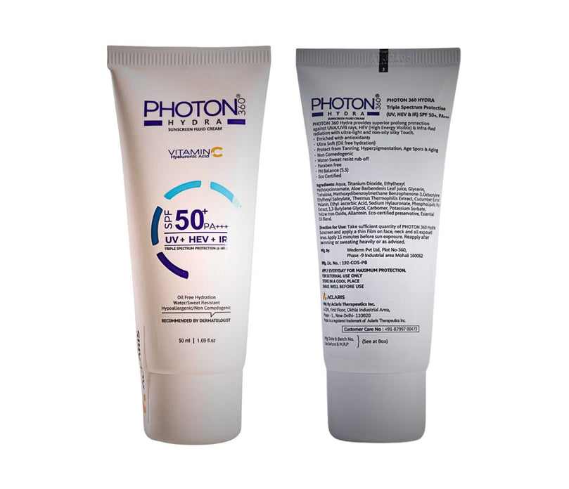 Aclaris Photon 360 Hydra Sunscreen Fluid Cream