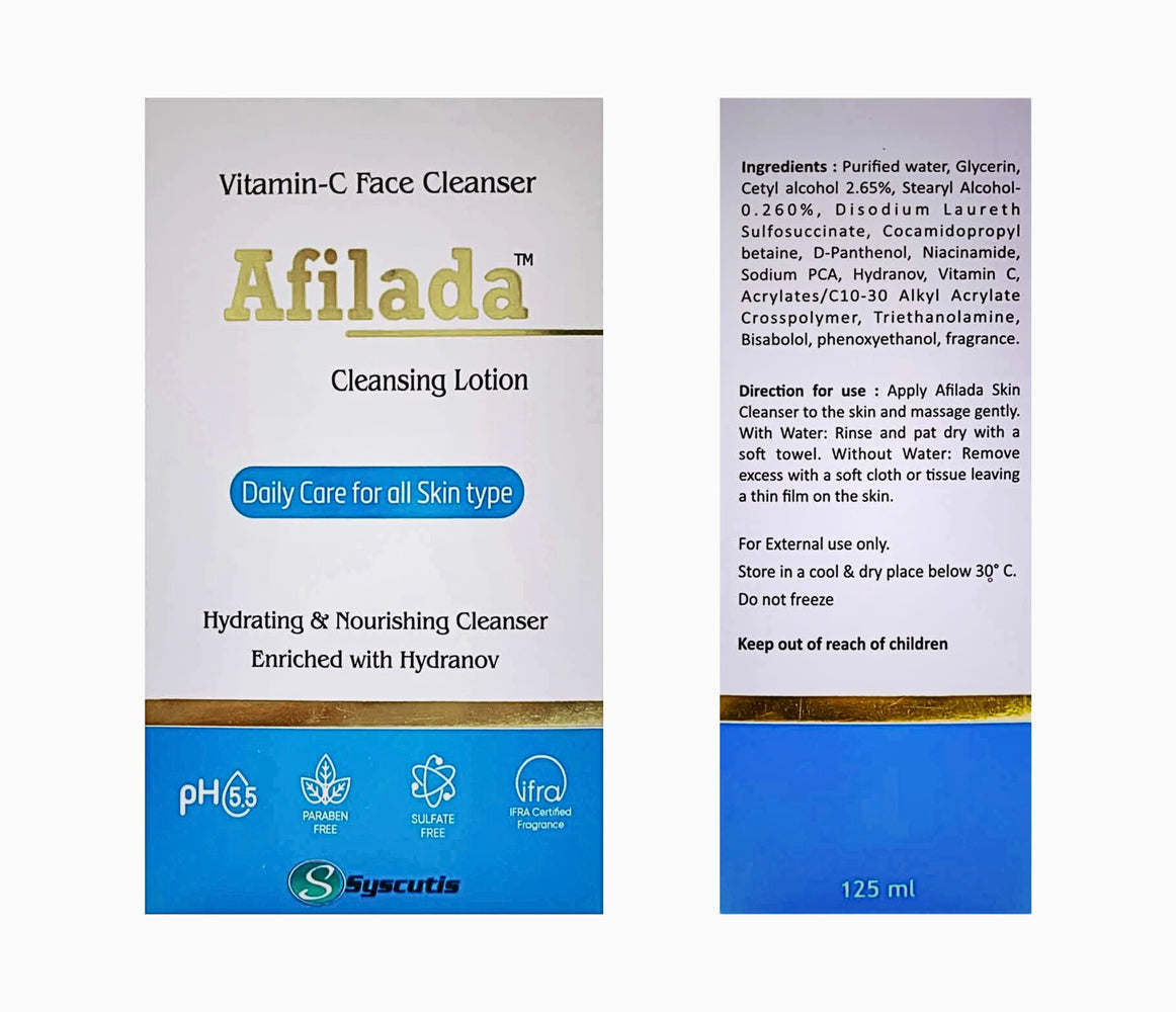Afilada Vitamin-C Face Cleansing Lotion