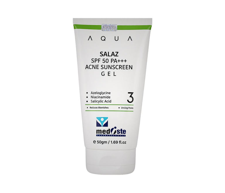 Aqua Salaz Acne Sunscreen Gel SPF 50 PA+++
