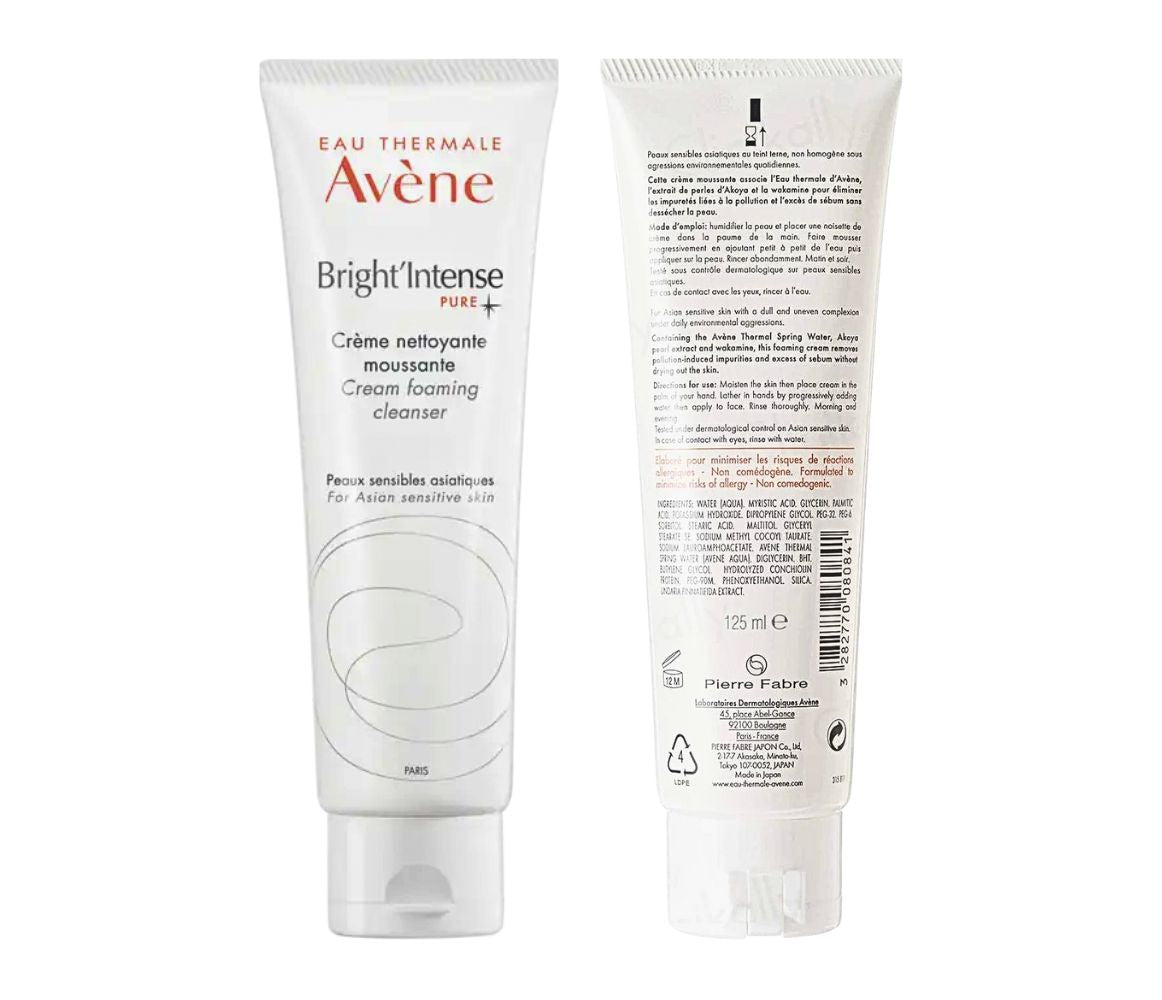 Avene Bright Intense Pure Cream Foaming Cleanser 01