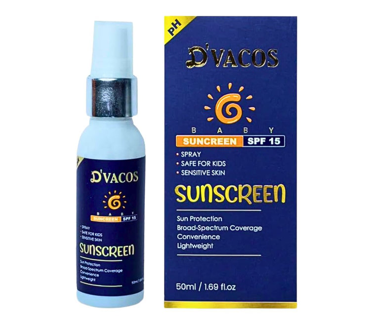 D'Vacos Baby Sunscreen Spray SPF 15