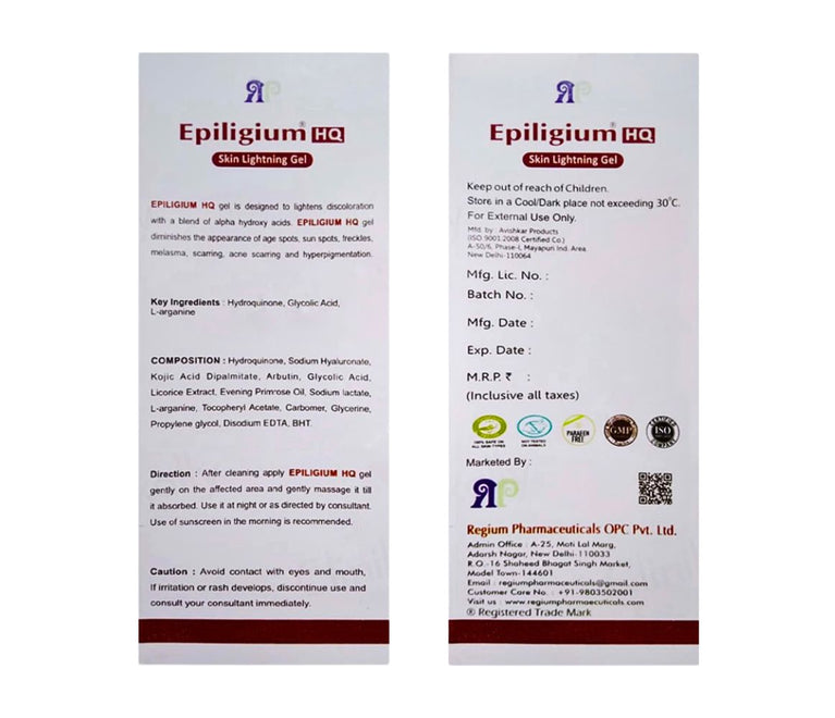 Epiligium-HQ Skin Lightening Gel