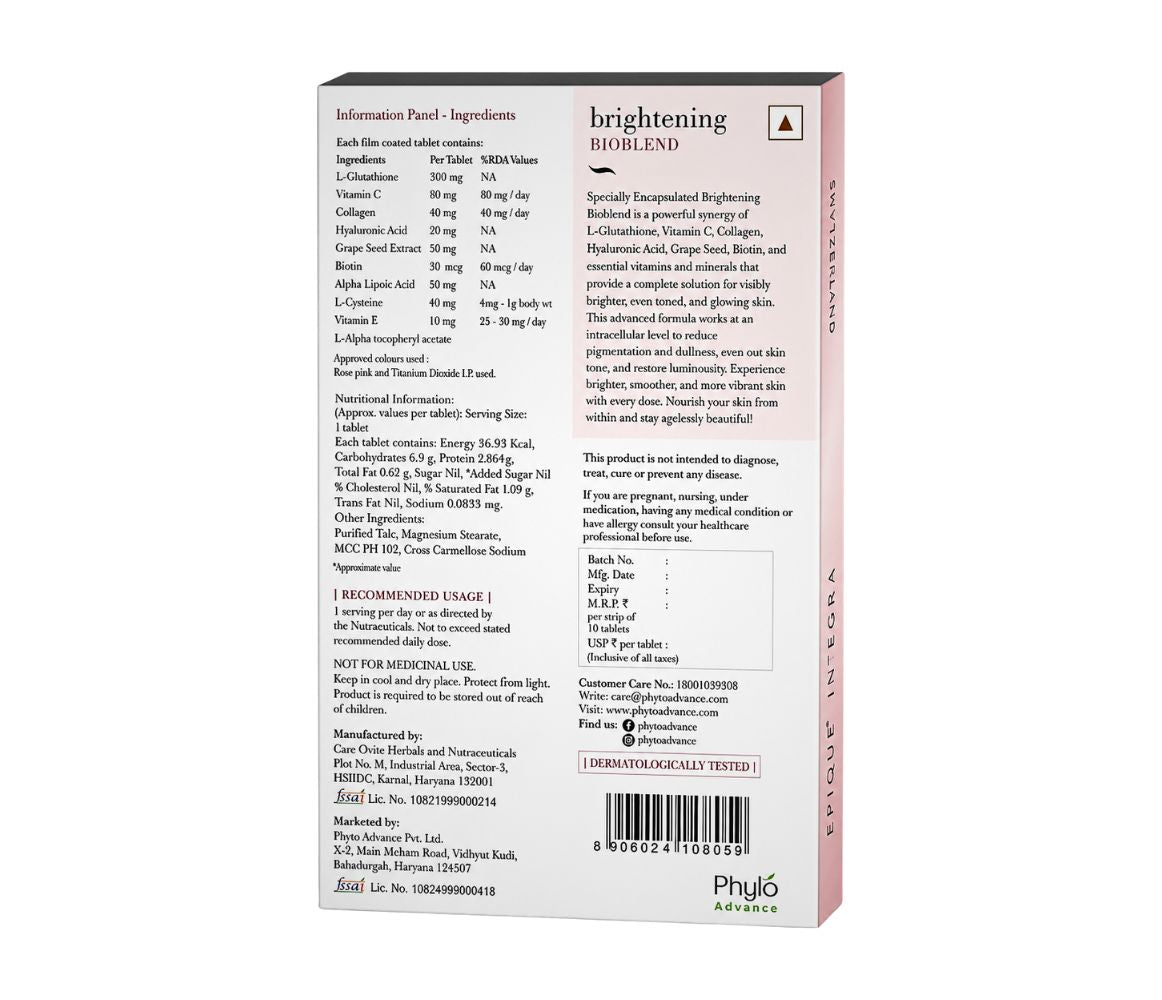 Epique Integra Brightening Bioblend Nutraceutical Tablet