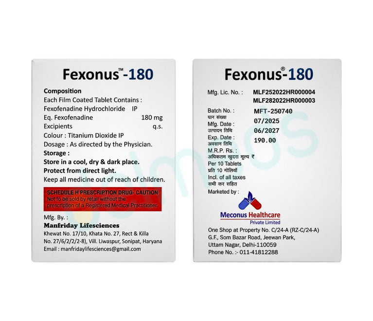 Fexonus-180 Tablets