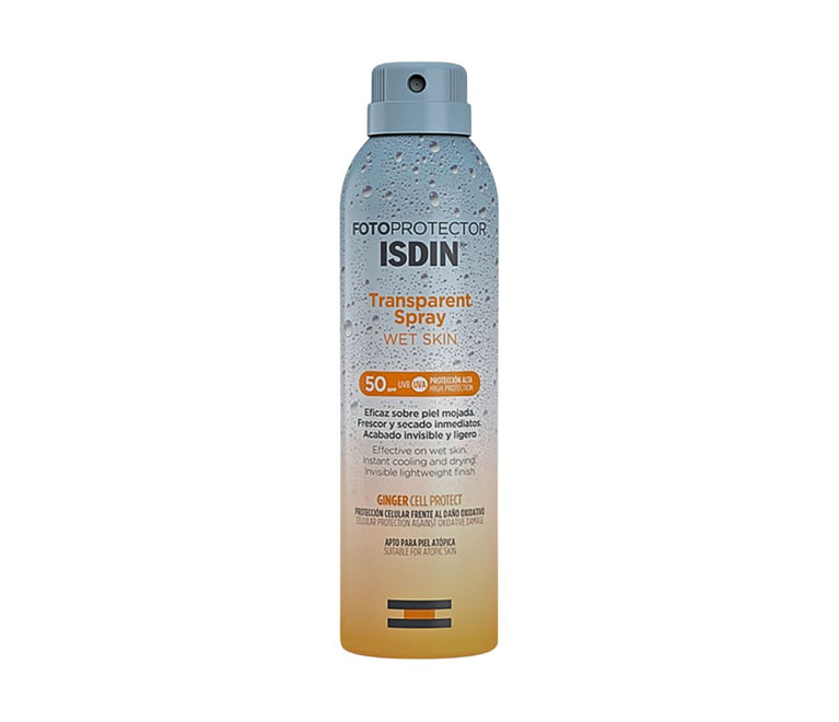 ISDIN Fotoprotector Wet Skin Transparent Spray Sunscreen SPF 50