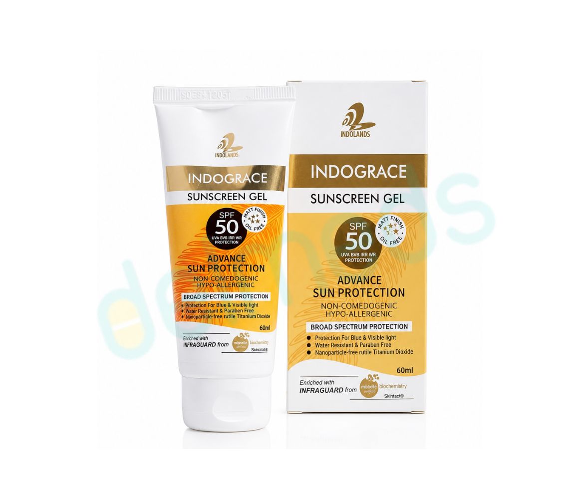 Indograce Advance Sun Protection Sunscreen Gel SPF 50