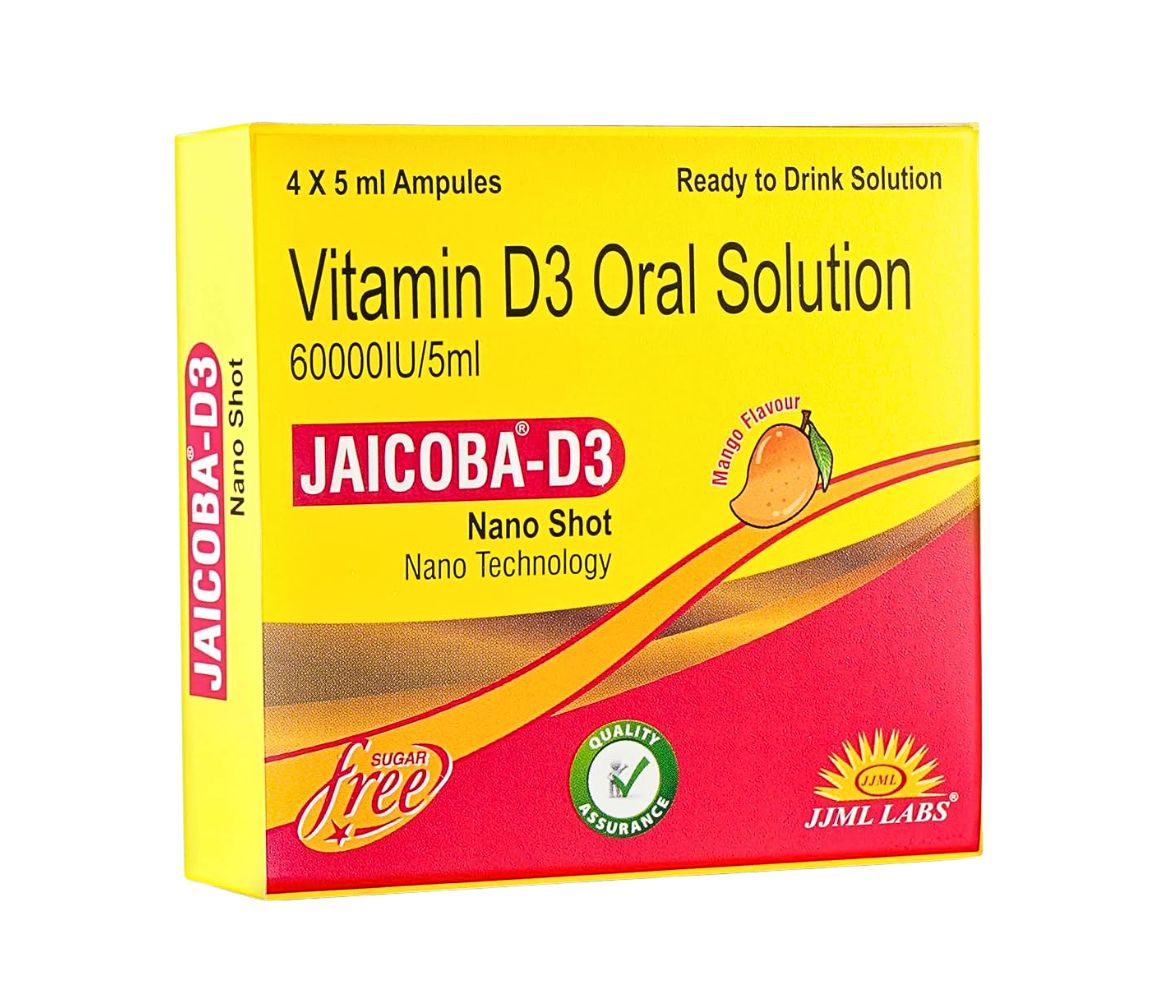 Jaicoba D3 Nano Shot Oral Solution Mango Flavour