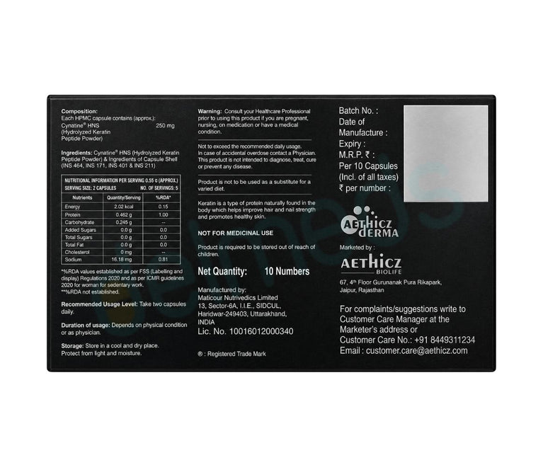 Keratosome Cynatine HNS Keratin Capsule