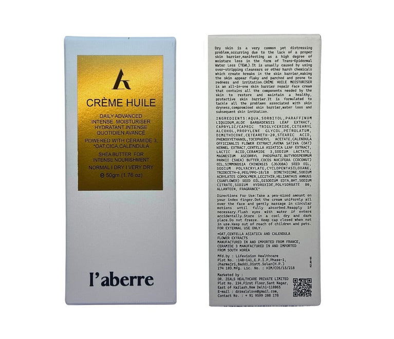 L'aberre Creme Huile Daily Advance Intense Moisturiser