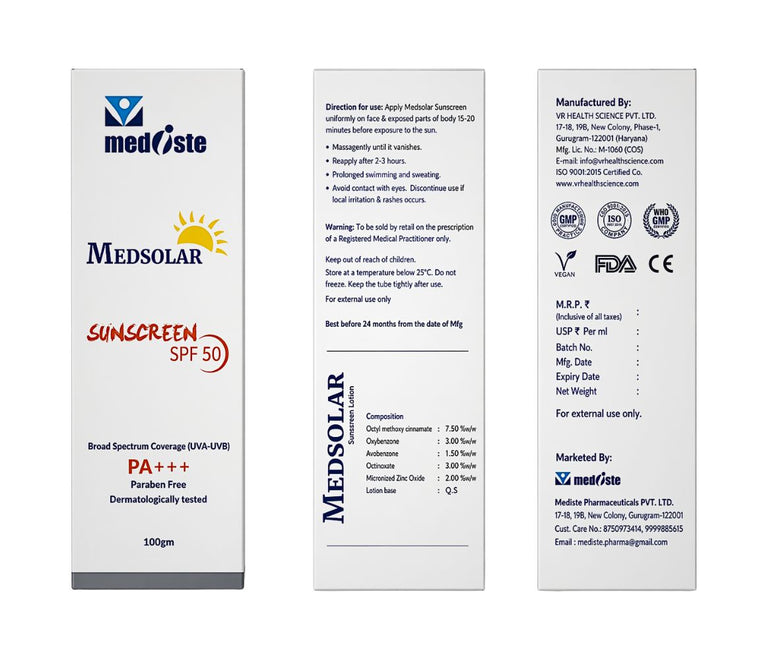 Medsolar Sunscreen SPF 50 PA+++