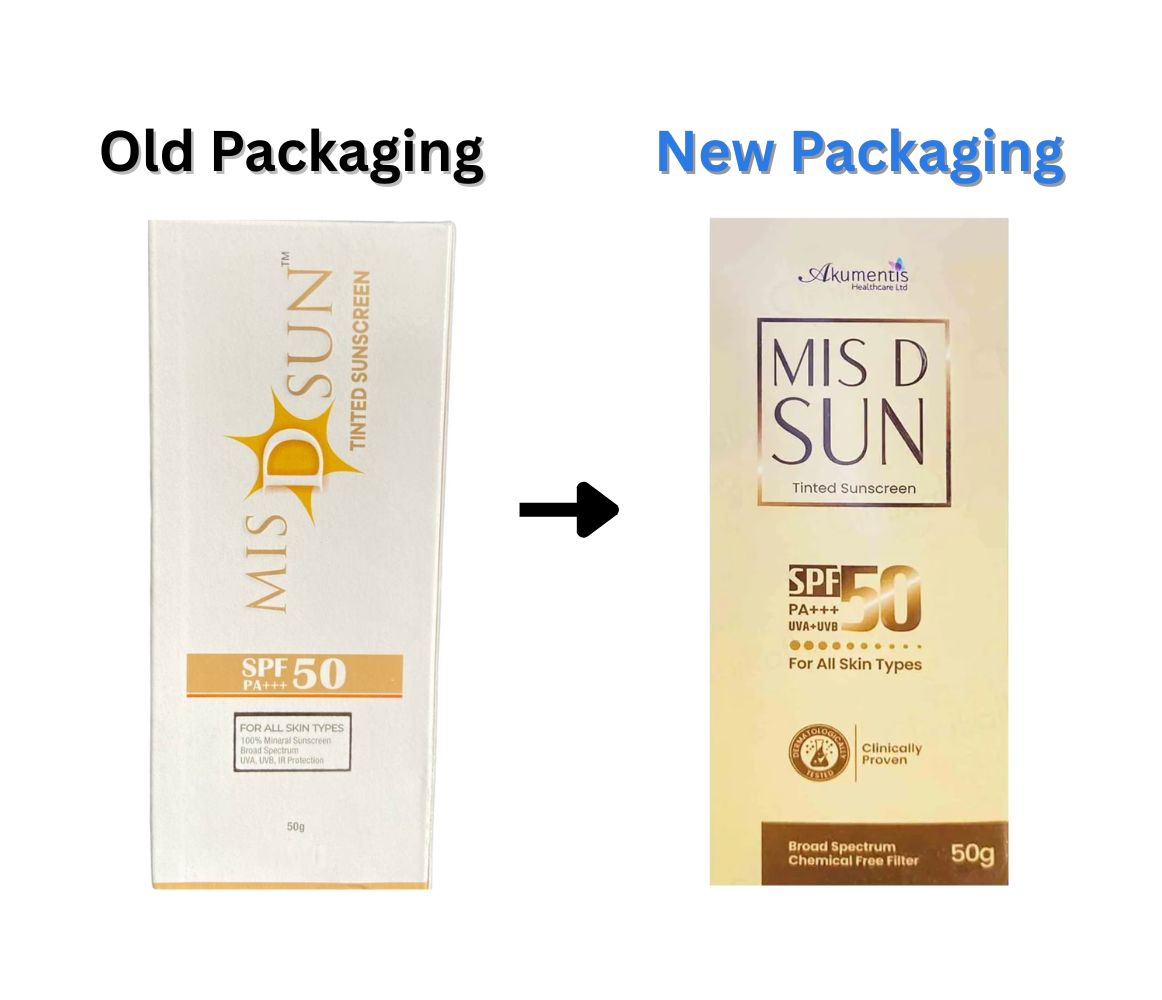 Mis D Sun Tinted Sunscreen SPF 50 PA+++