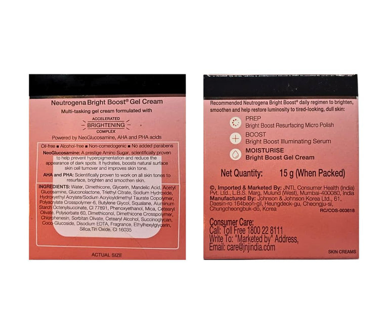 Neutrogena Bright Boost Gel Cream