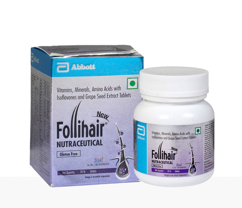 New Follihair Tablet ( 30 Tablets Bottle )