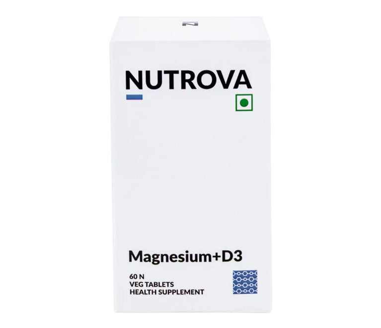 Nutrova Magnesium + D3 Health Supplement Tablet