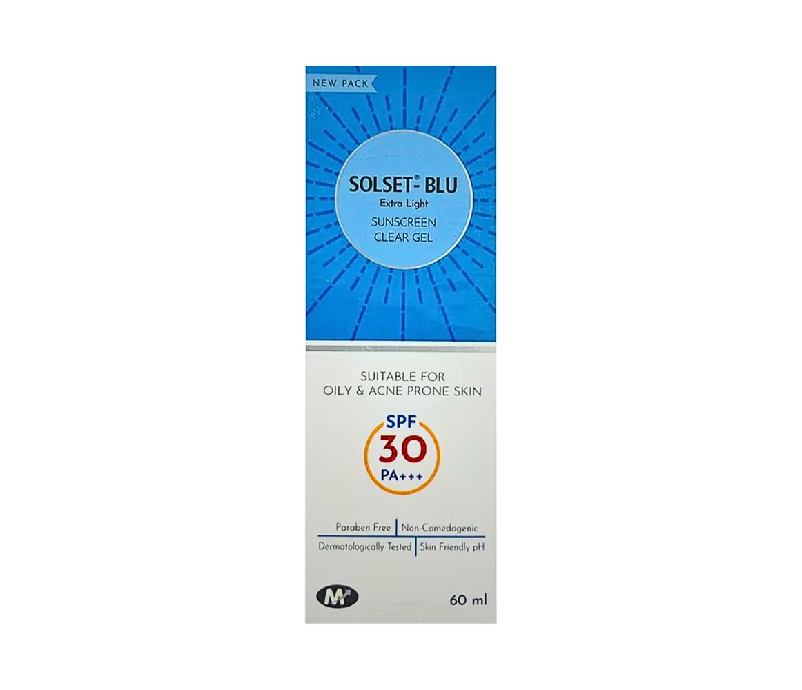 Solset Solset-Blu Extra Light Sunscreen Clear Gel SPF 30 PA+++