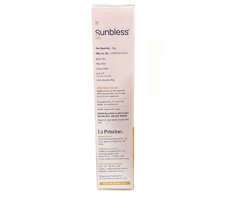 Sunbless Anti Pollution Sunscreen Gel SPF 50+ PA+++ mfg