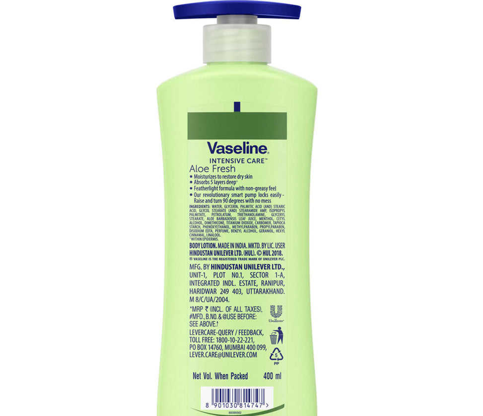 Vaseline Intensive Care Aloe Fresh Body Lotion