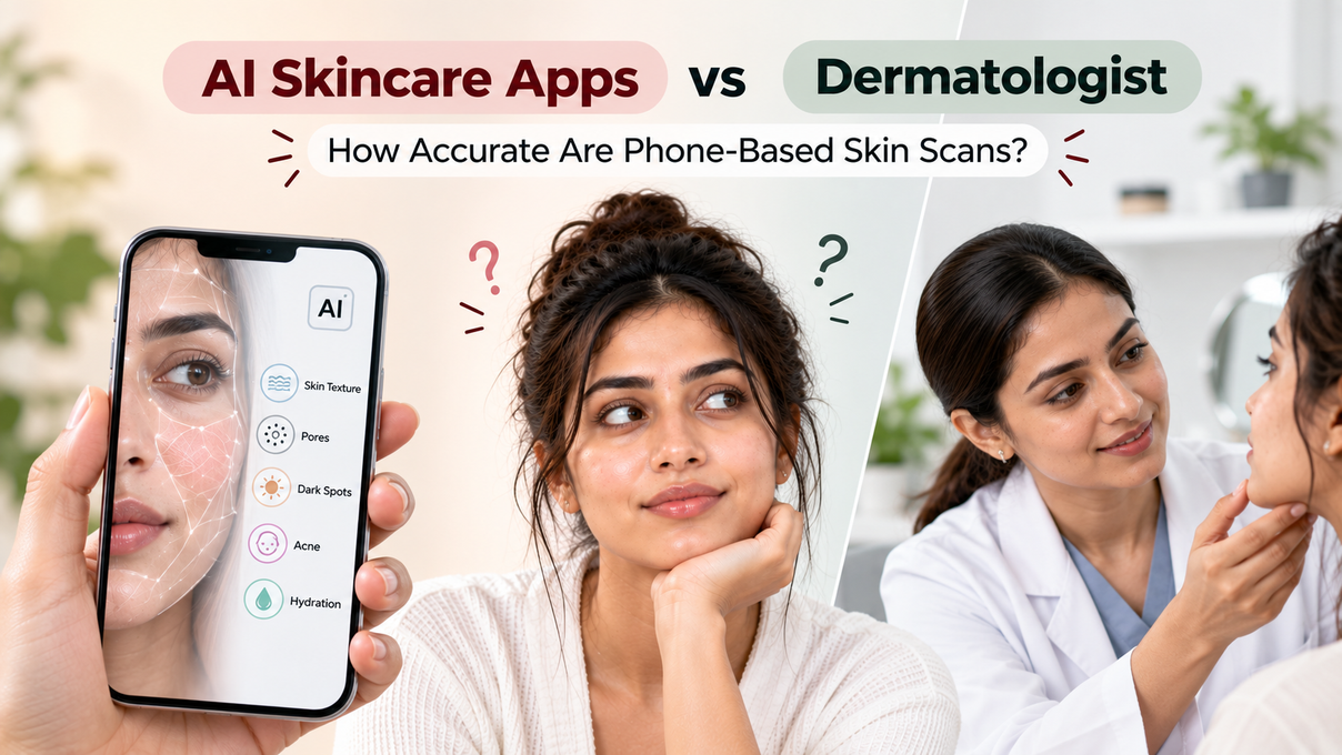 AI Skincare Apps vs Dermatologist: How Accurate Are Phone-Based Skin Scans?