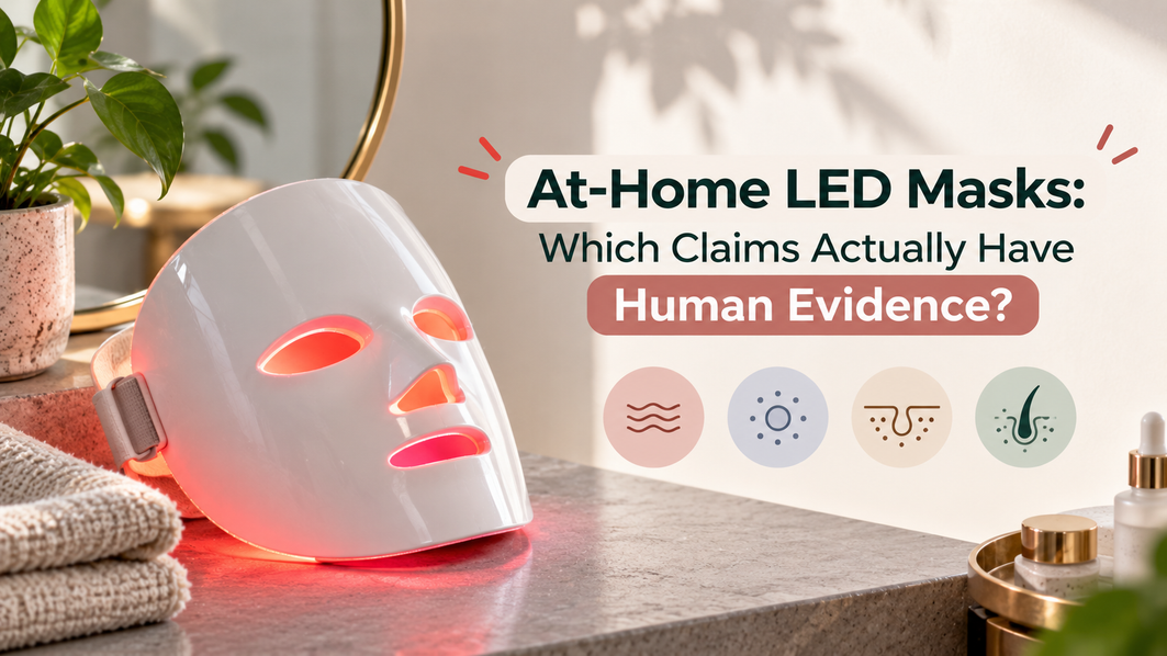 At-Home LED Masks: Which Claims Actually Have Human Evidence?