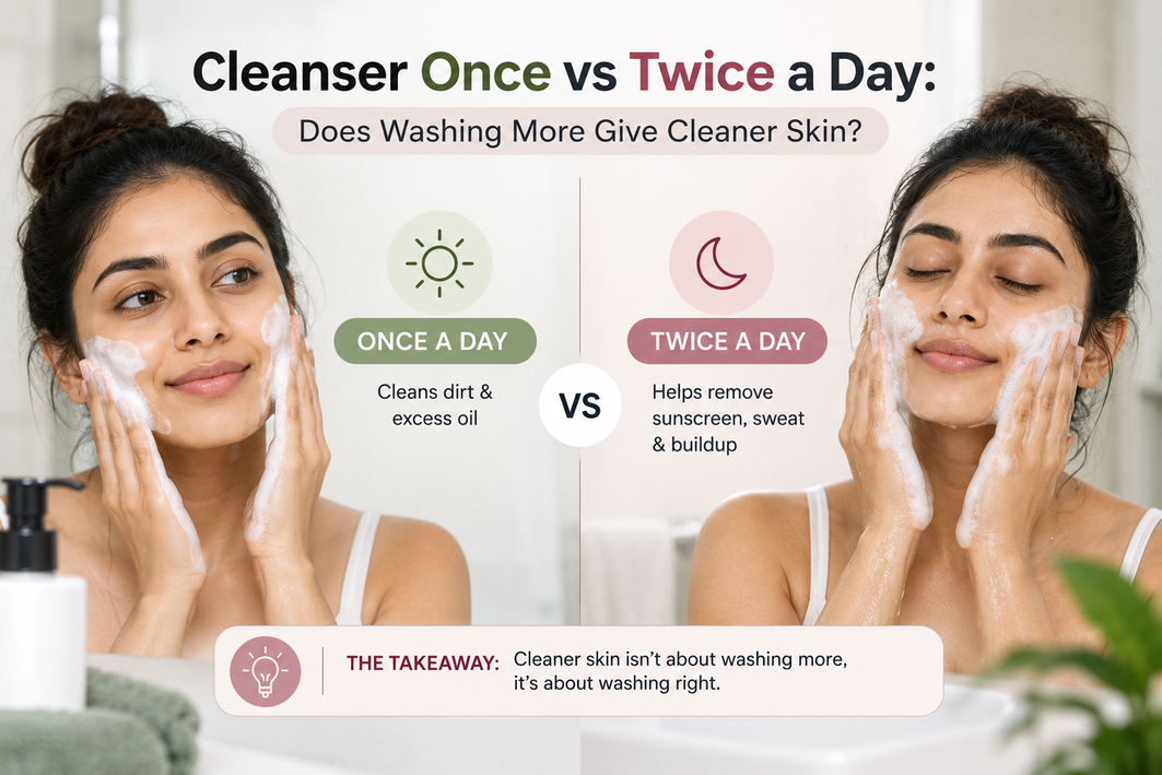 Cleanser Once vs Twice a Day: Does Washing More Give Cleaner Skin?
