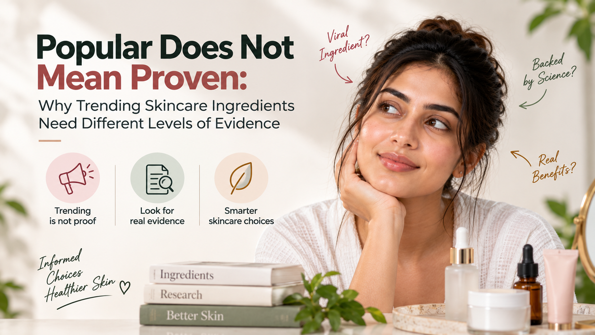 Popular Does Not Mean Proven: Why Trending Skincare Ingredients Need Different Levels of Evidence