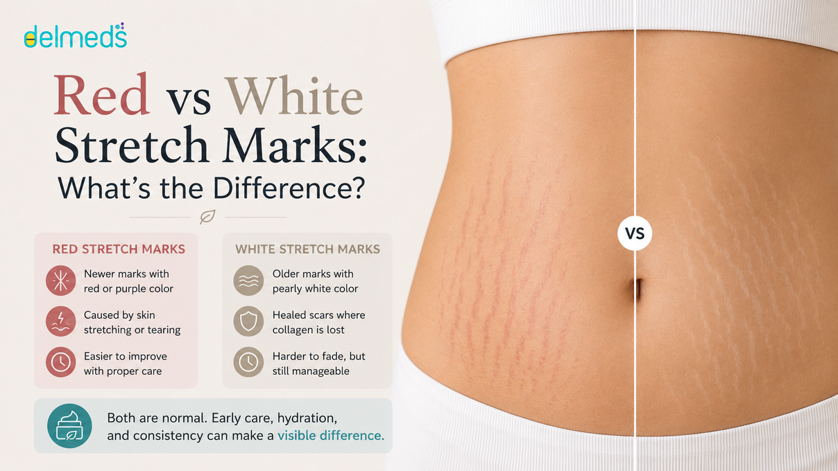 Red vs White Stretch Marks: What’s the Difference?