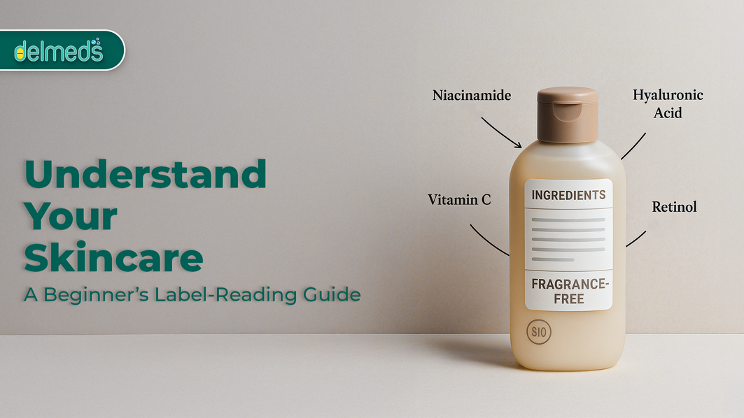 Understand skincare labels with ingredient highlights like Vitamin C, Retinol, and Niacinamide