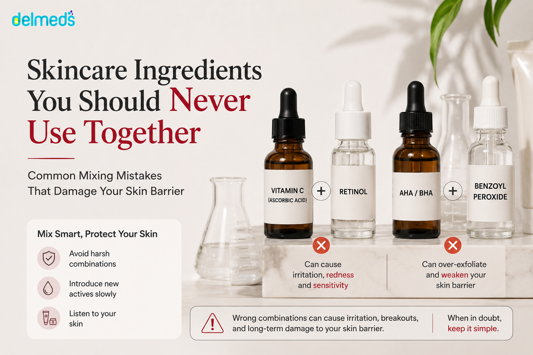 Skincare Ingredients You Should Never Use Together: Common Mixing Mistakes That Damage Your Skin Barrier
