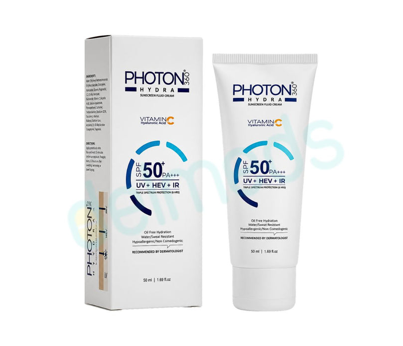 Aclaris Photon 360 Hydra Sunscreen Fluid Cream SPF 50+