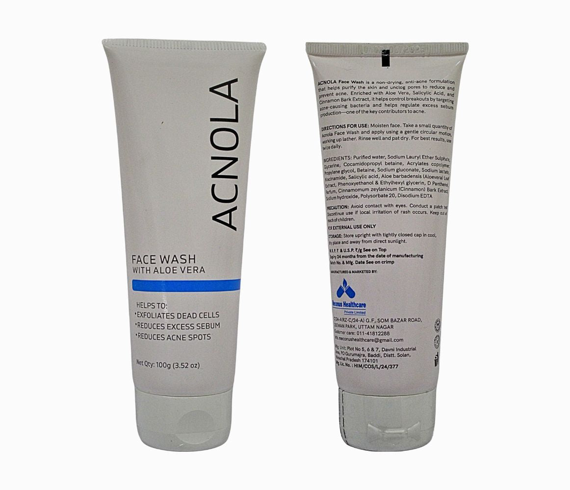 Acnola Acne Face Wash With Aloe Vera