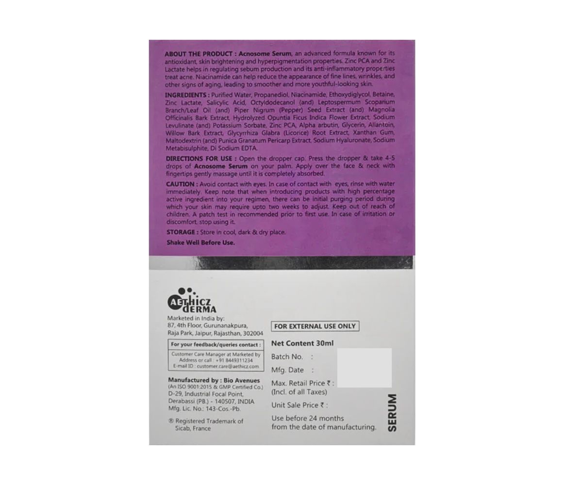 Acnosome Face Serum