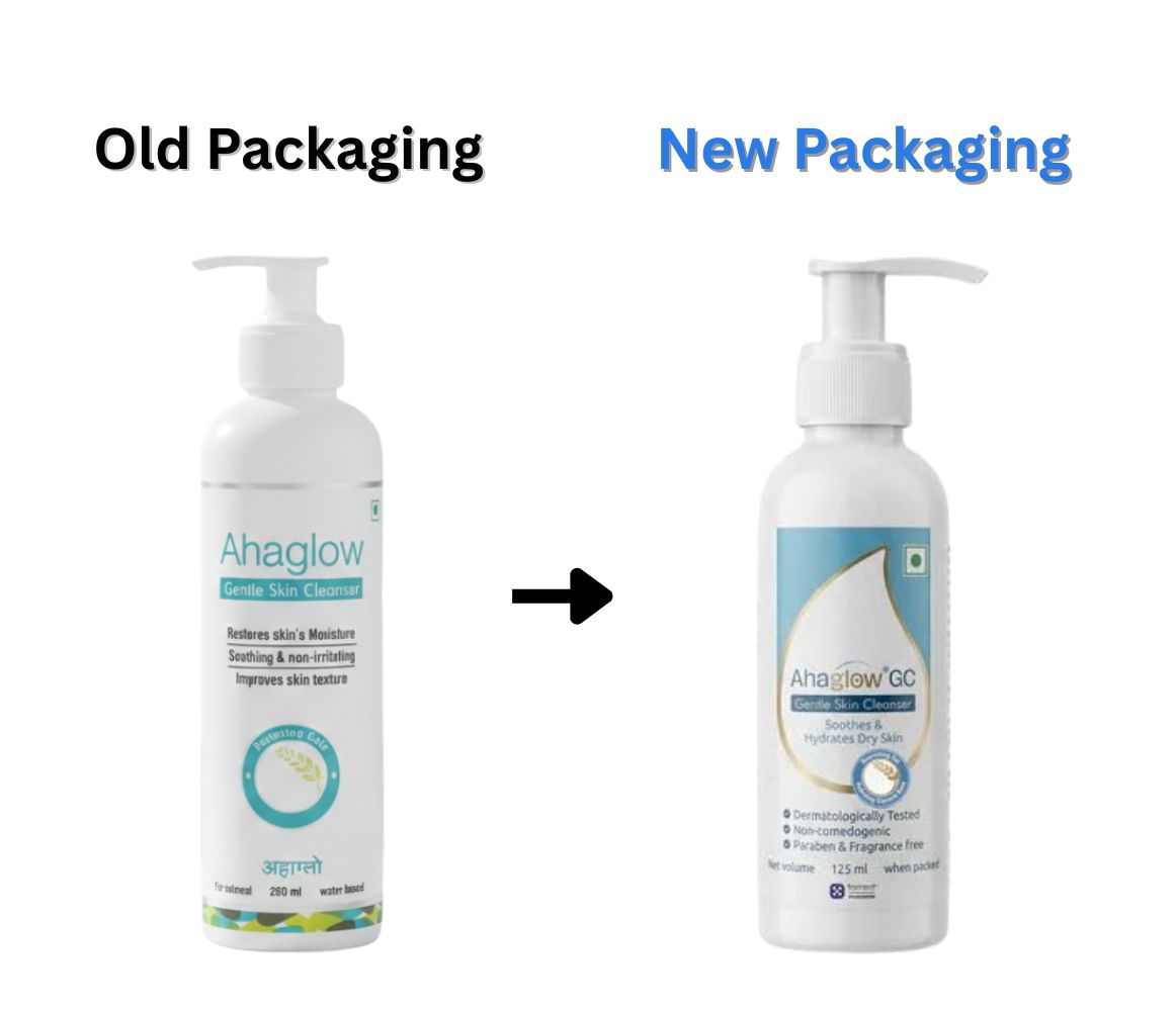  Ahaglow Gentle Skin Cleanser new packaging