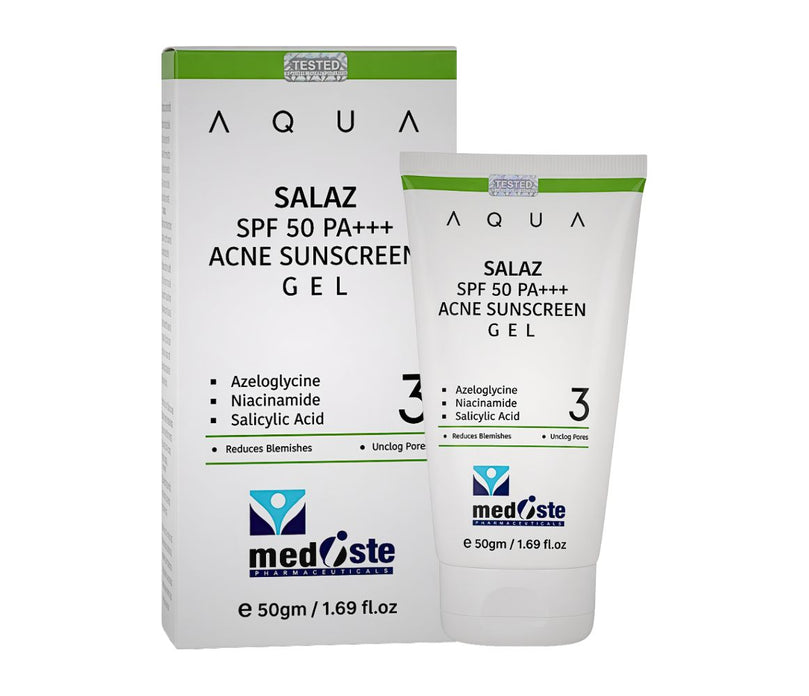 Aqua Salaz Acne Sunscreen Gel SPF 50 PA+++