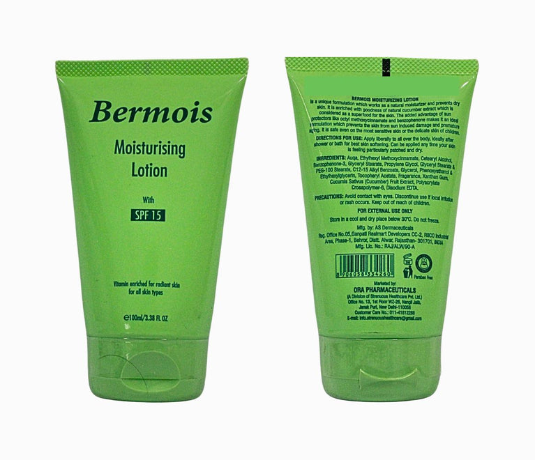 Bermois Moisturising Lotion Sunscreen With SPF 15