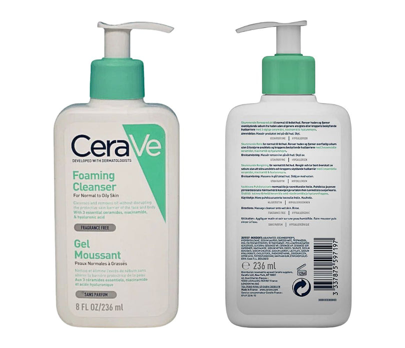 CeraVe Foaming Cleanser for Normal to Oily Skin 236 ml