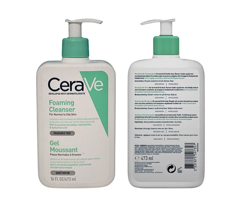 CeraVe Foaming Cleanser for Normal to Oily Skin 473 ml