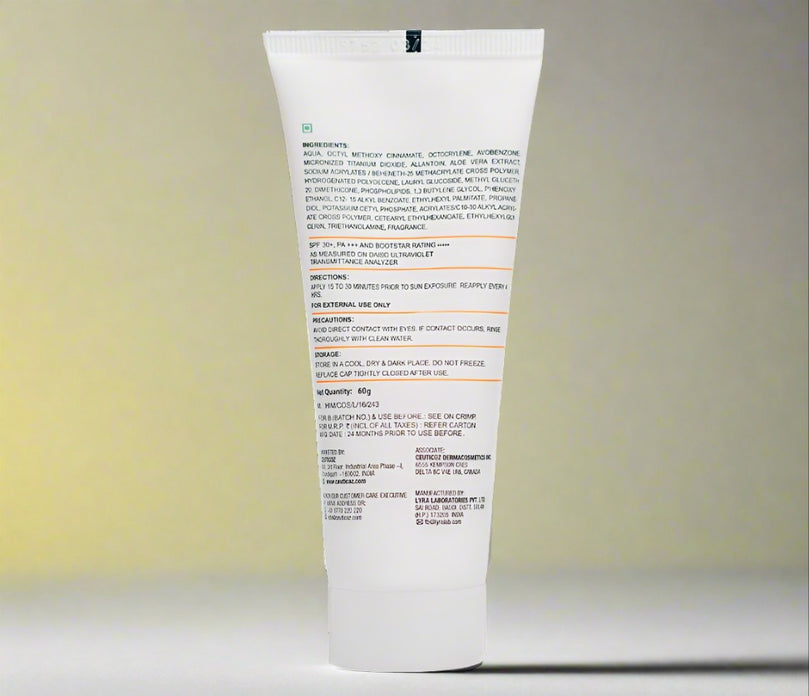 Ceuticoz Clear Zinc Tinted Sunscreen gel, Ivory 2