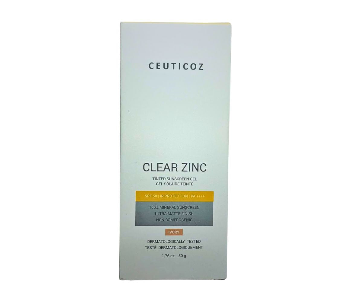 Ceuticoz Clear Zinc Tinted Sunscreen gel, Ivory