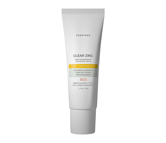 Ceuticoz Clear Zinc Tinted Sunscreen gel, Ivory
