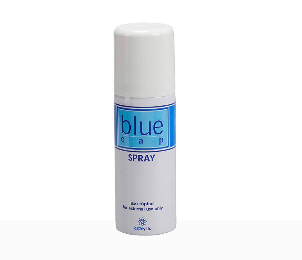 Blue cap spray