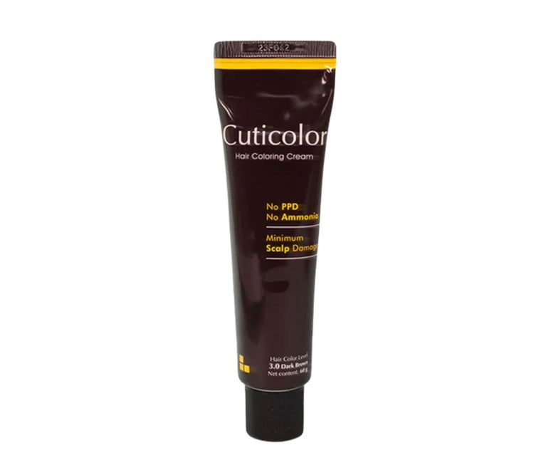 Cuticolor Hair Coloring Cream Dark Brown 3.0