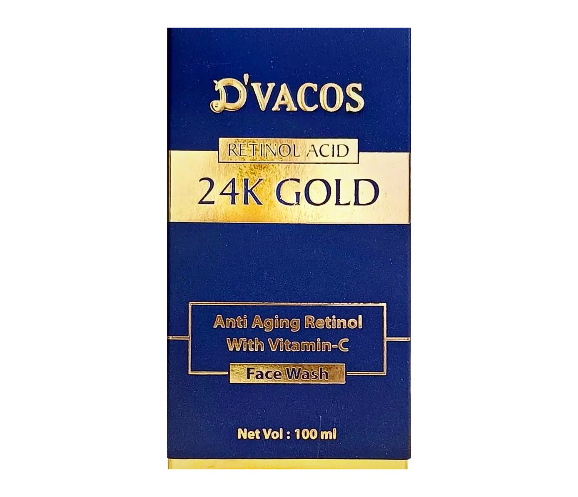 D'vcos 24k Gold Anti Ageing Retinol with Vitamin-C Face Wash