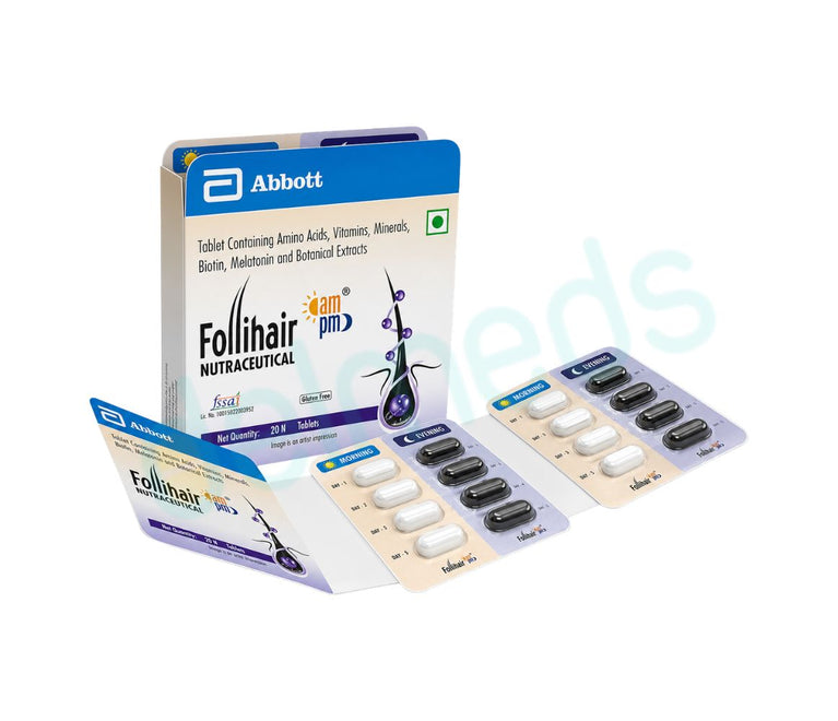 Follihair Nutraceutical AM PM Tablet
