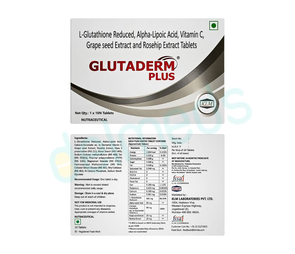 daily plus glutathione Skin Brightener with Ceramosides Veg Capsules L-Glutathione Plus PRESCRIPTION LAB