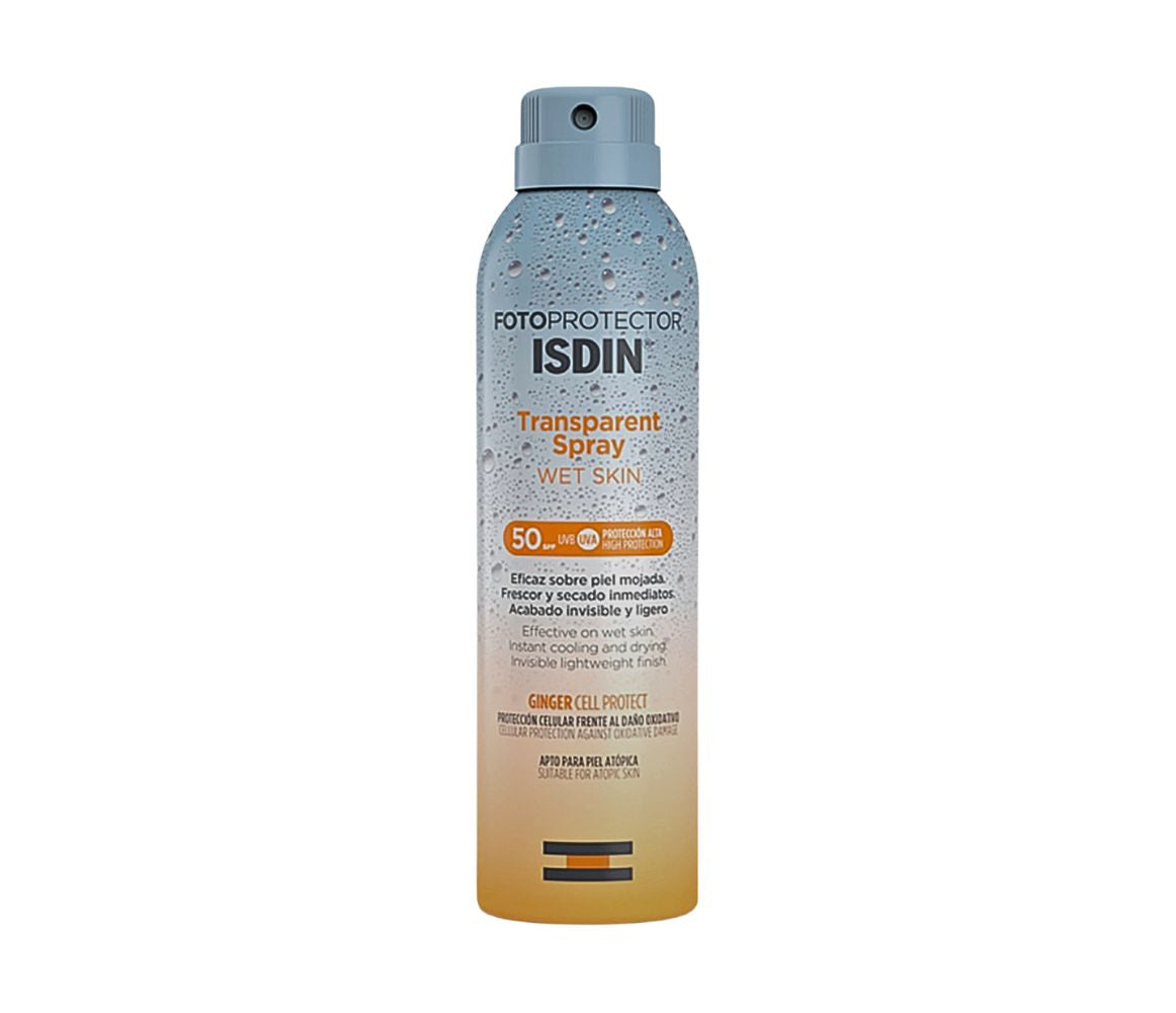 ISDIN Fotoprotector Wet Skin Transparent Spray Sunscreen SPF 50