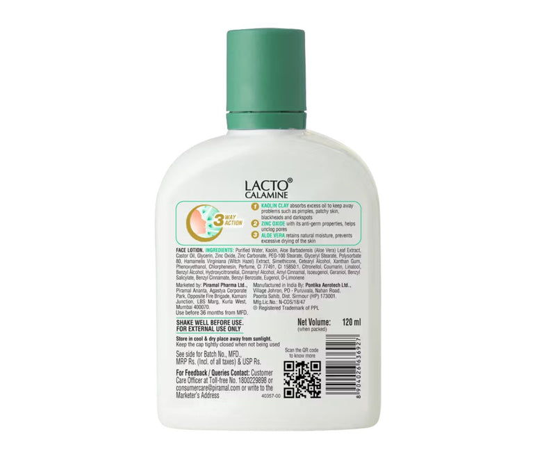 Lacto Calamine Oil Balance Lotion Combination to Normal Skin