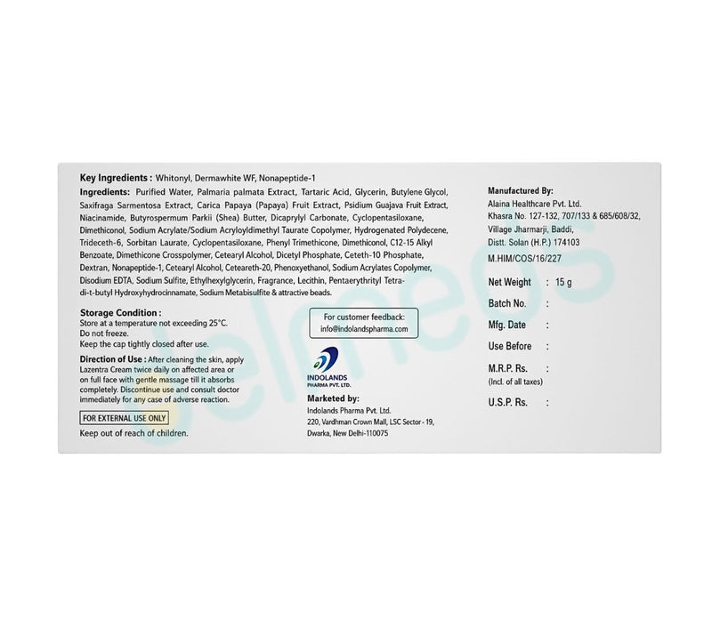 Lazentra Brightening Cream
