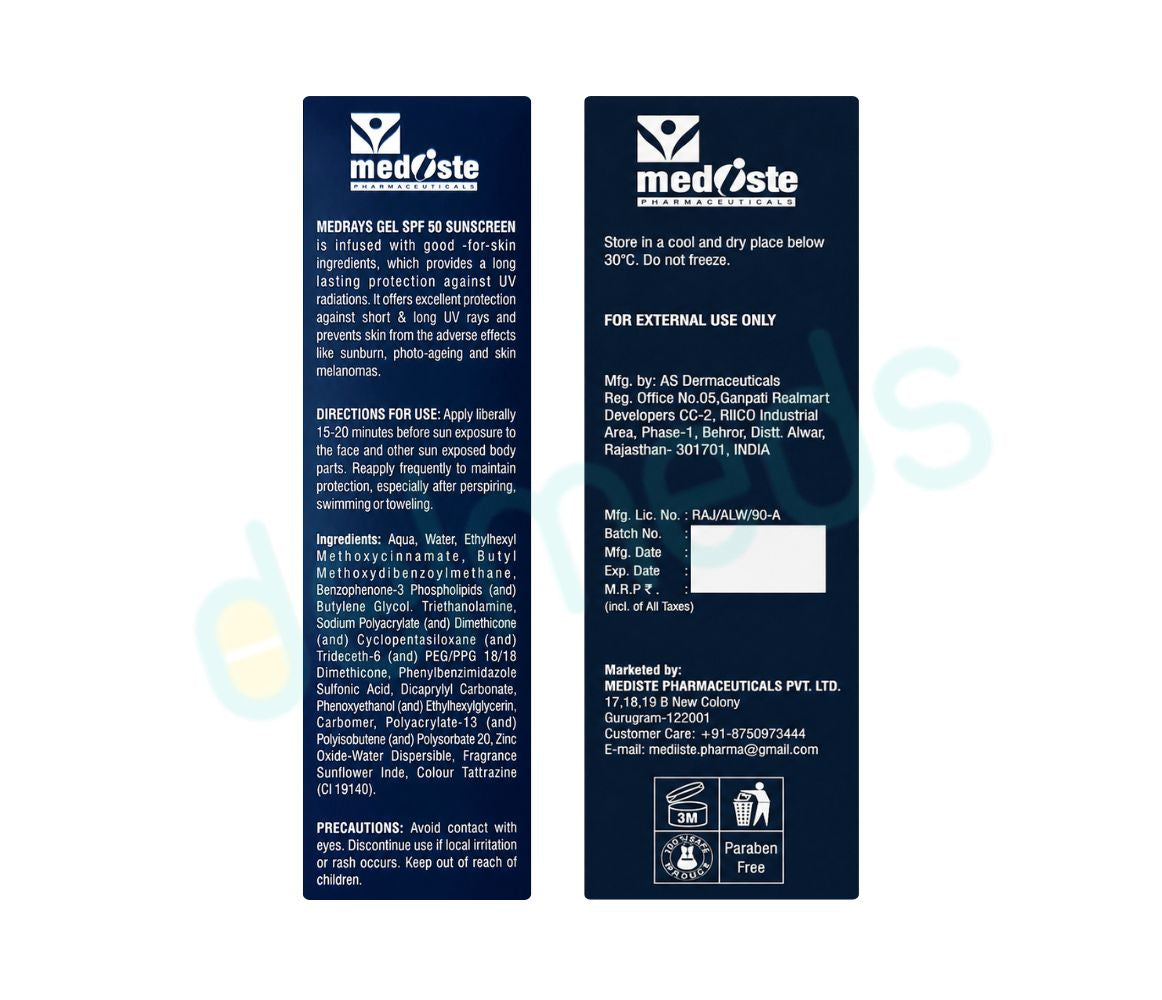 Medrays SPF 50 Sunscreen Gel