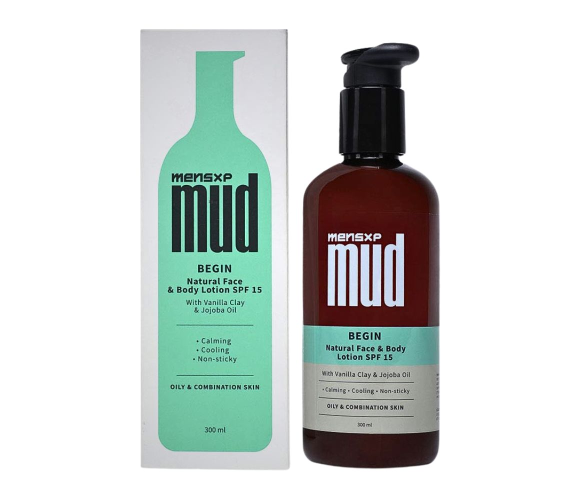 Mensxp Mud Natural Face & Body Lotion SPF 15