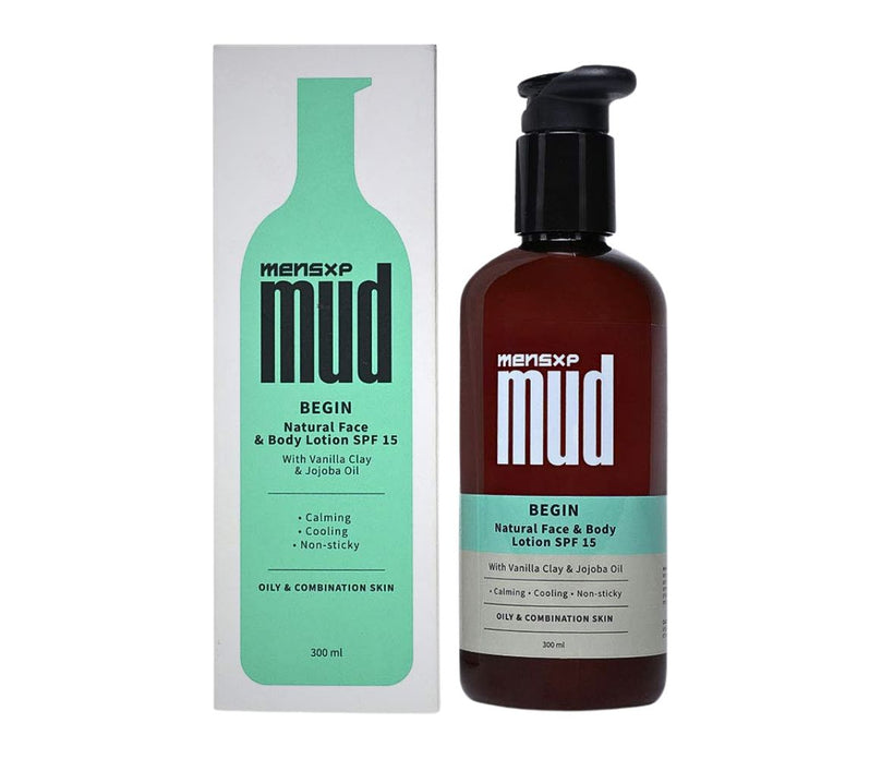 Mensxp Mud Natural Face & Body Lotion SPF 15